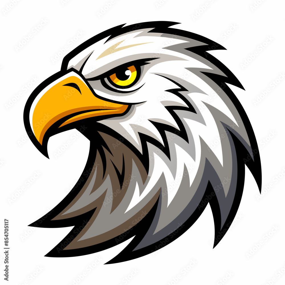 Fototapeta premium eagle logo design | eagle mascot logo design vector illustration| eagle esport logo