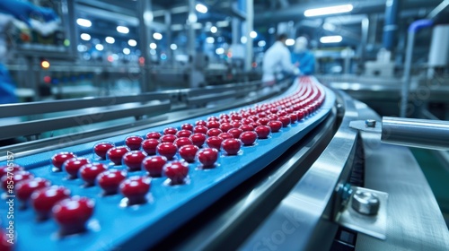 The pharmaceutical production line photo