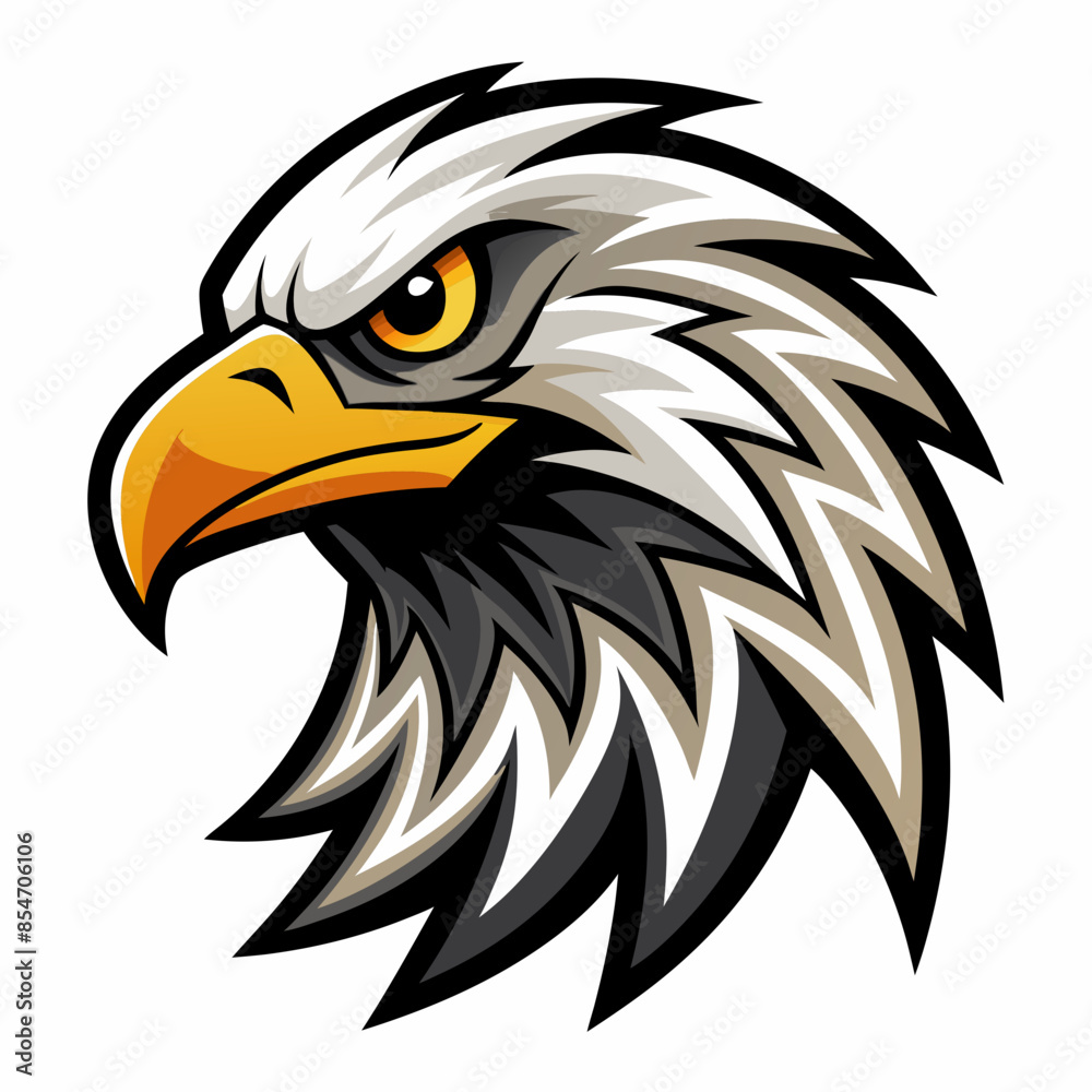 Fototapeta premium eagle logo design | eagle mascot logo design vector illustration| eagle esport logo