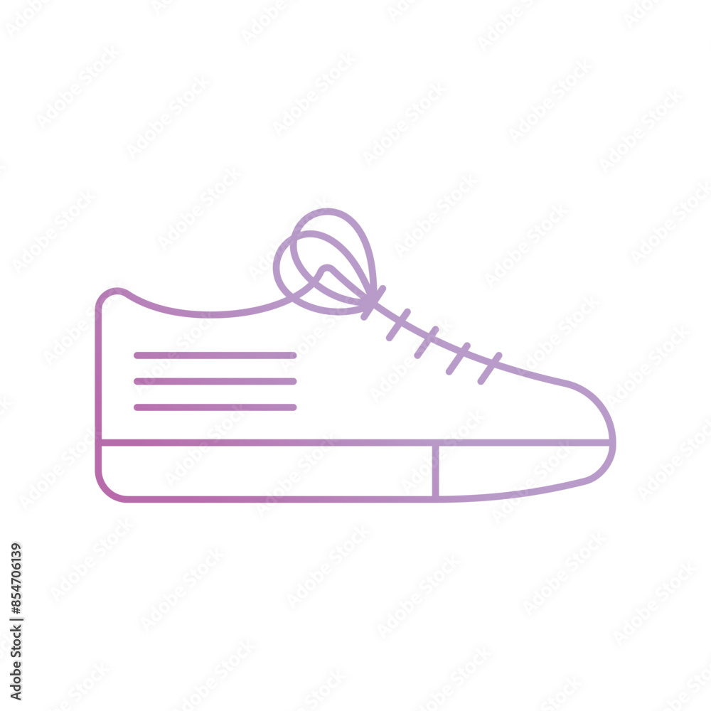 sneakers icon with white background vector stock illustration