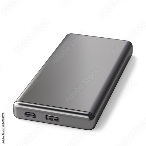 Fast Charging Power Bank on Transparent Background