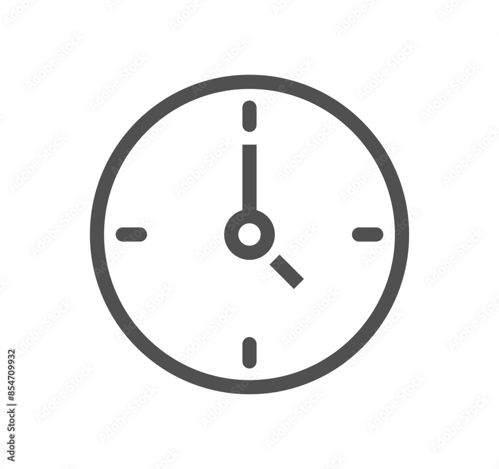 Time and address related icon outline and linear vector.
