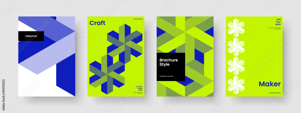 Fototapeta premium Isolated Poster Template. Creative Banner Layout. Abstract Report Design. Brochure. Book Cover. Business Presentation. Background. Flyer. Magazine. Newsletter. Pamphlet. Portfolio. Advertising