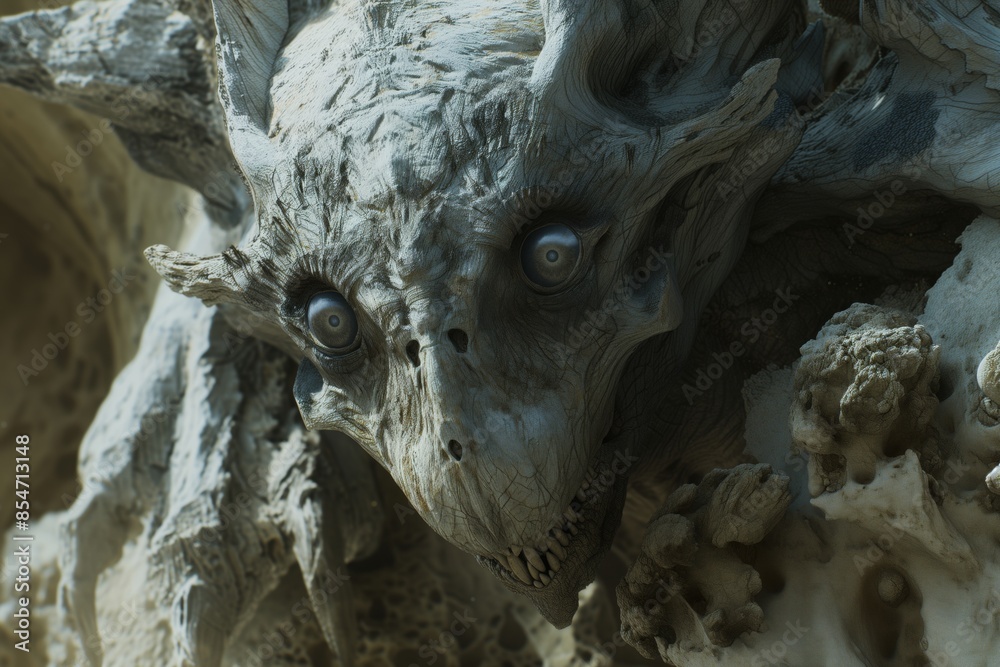 The image of a scary creature The image of a scary creature