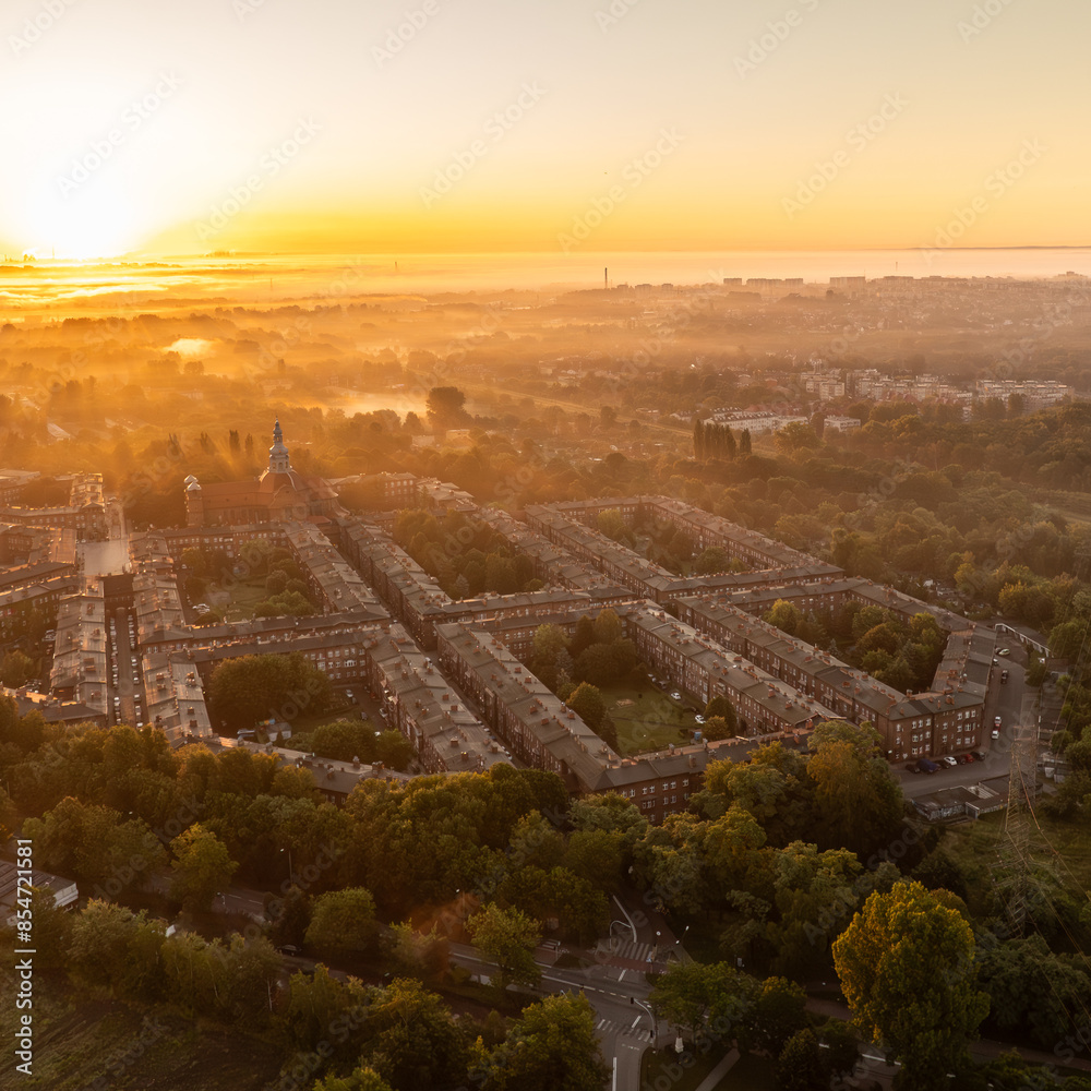 district of Katowice - Nikiszowiec - historical, the most beautiful and stylish - tourism
