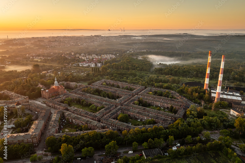 district of Katowice - Nikiszowiec - historical, the most beautiful and stylish - tourism