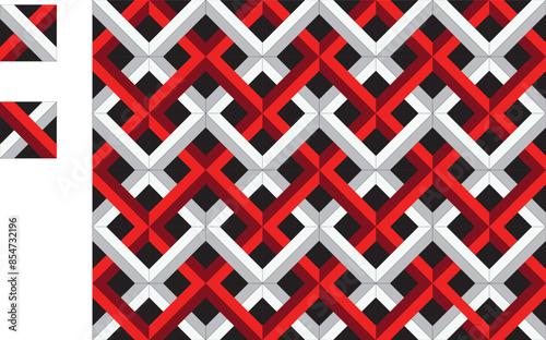 geometric background, wallpaper 3D jigsaw