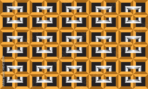 geometric background, wallpaper 3D jigsaw