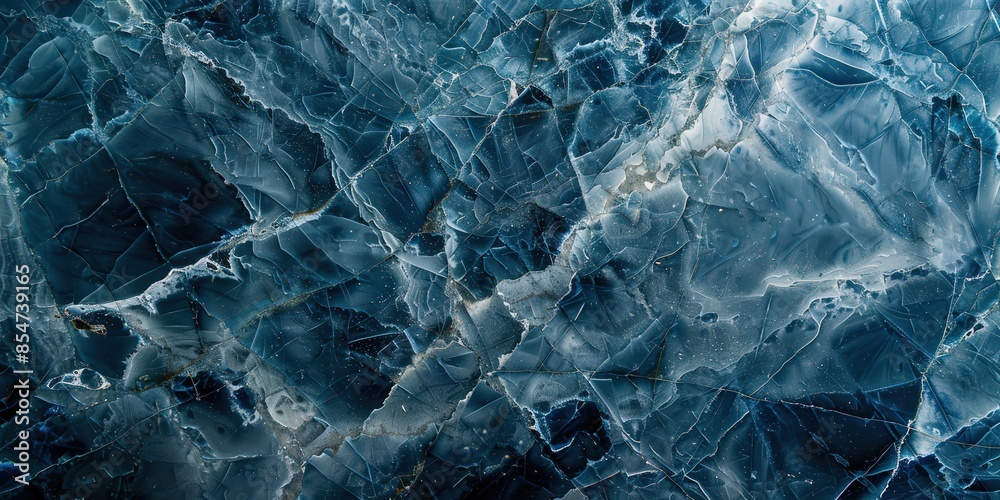 Obraz premium Abstract Blue Marble Texture