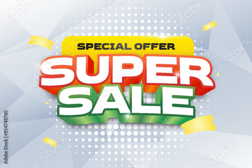 Super sale 3d editable text effect template style