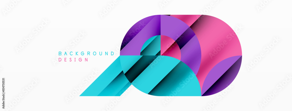 Circle and line geometric background. Round shapes with diagonal lines composition for wallpaper, banner, background or landing Circle and line geometric background. Round shapes with diagonal lines composition for wallpaper, banner, background or landing