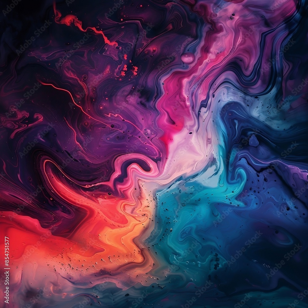 Colorful Fluid Art Background