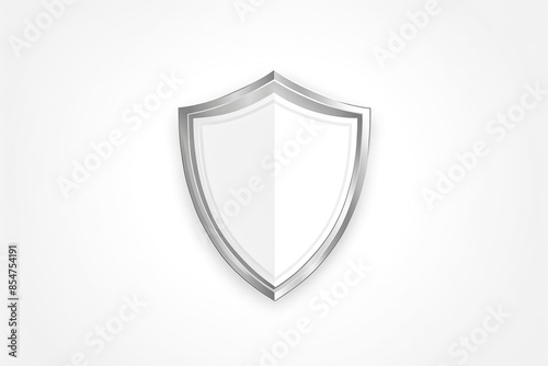 Free Download Silver Shield Icon on White Background - GFXLoad