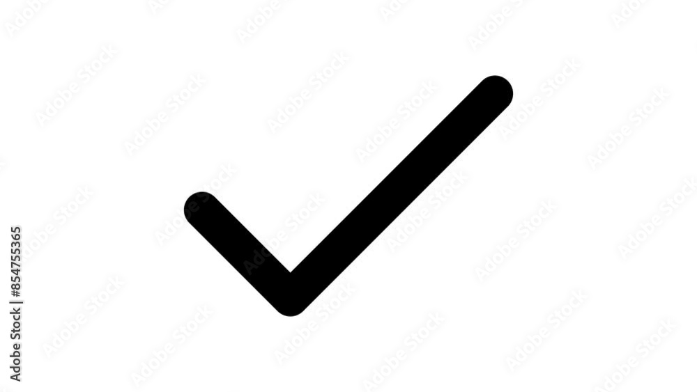 Black Tickmark, Checkmark, Sign, Symbol, Correct, Right, or Check Mark Icon, Symbol. 4k Animation Footage On Transparent Background With Alpha Channel. Black Tickmark, Checkmark, Sign, Symbol, Correct, Right, or Check Mark Icon, Symbol. 4k Animation Footage On Transparent Background With Alpha Channel.