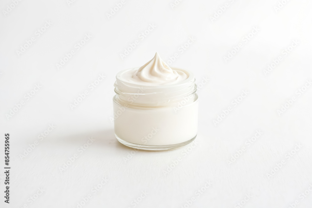 Cream Jar on White Background Cream Jar on White Background