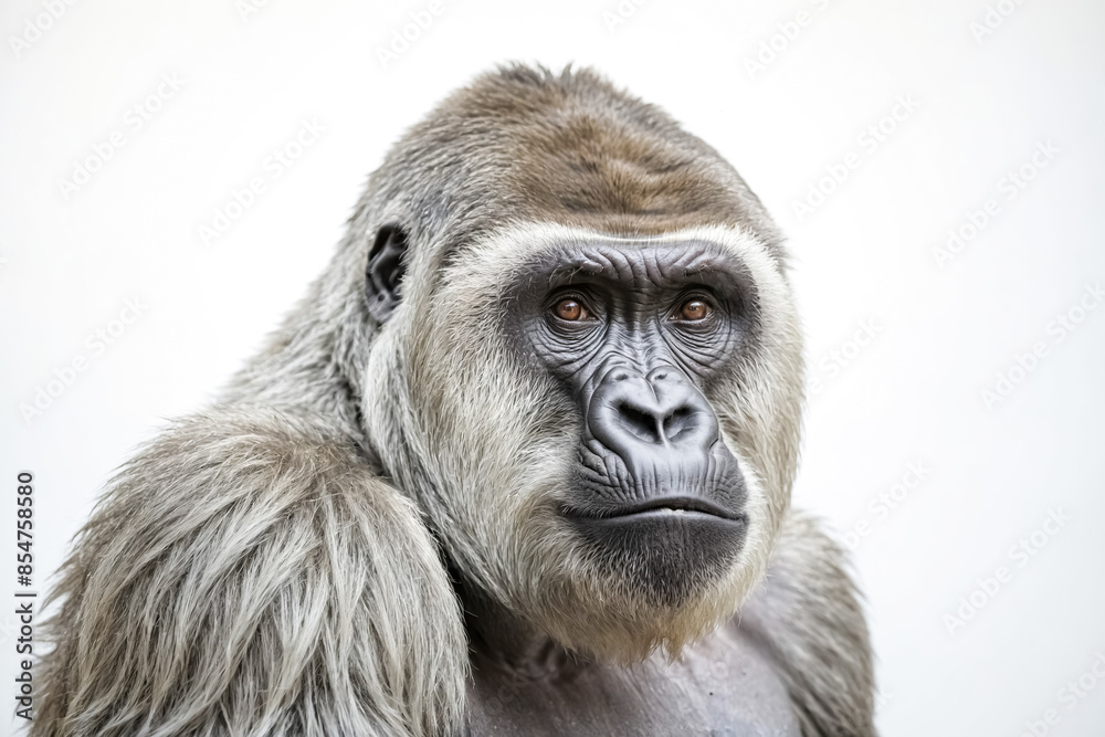 Close-up Portrait of a Silverback Gorilla Close-up Portrait of a Silverback Gorilla