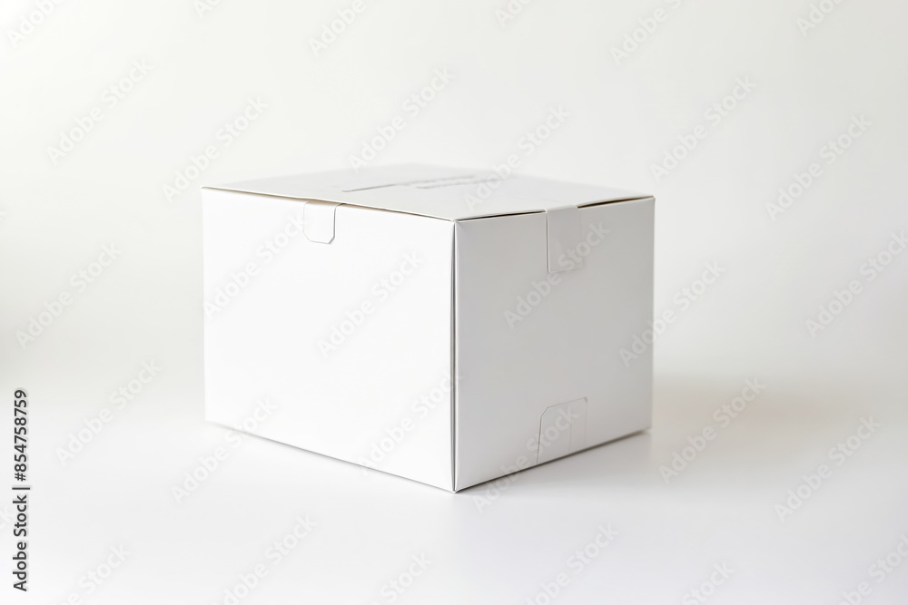 Fototapeta premium White Box on White Background