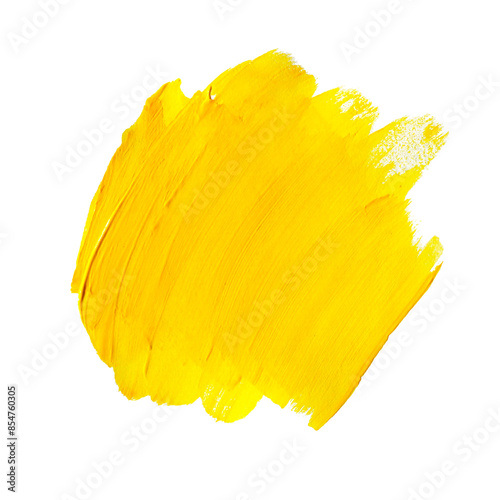 Obraz na płótnie watercolor gold acrylic brush strokes. text boxes yellow Grunge design elements isolated on white background w salonie