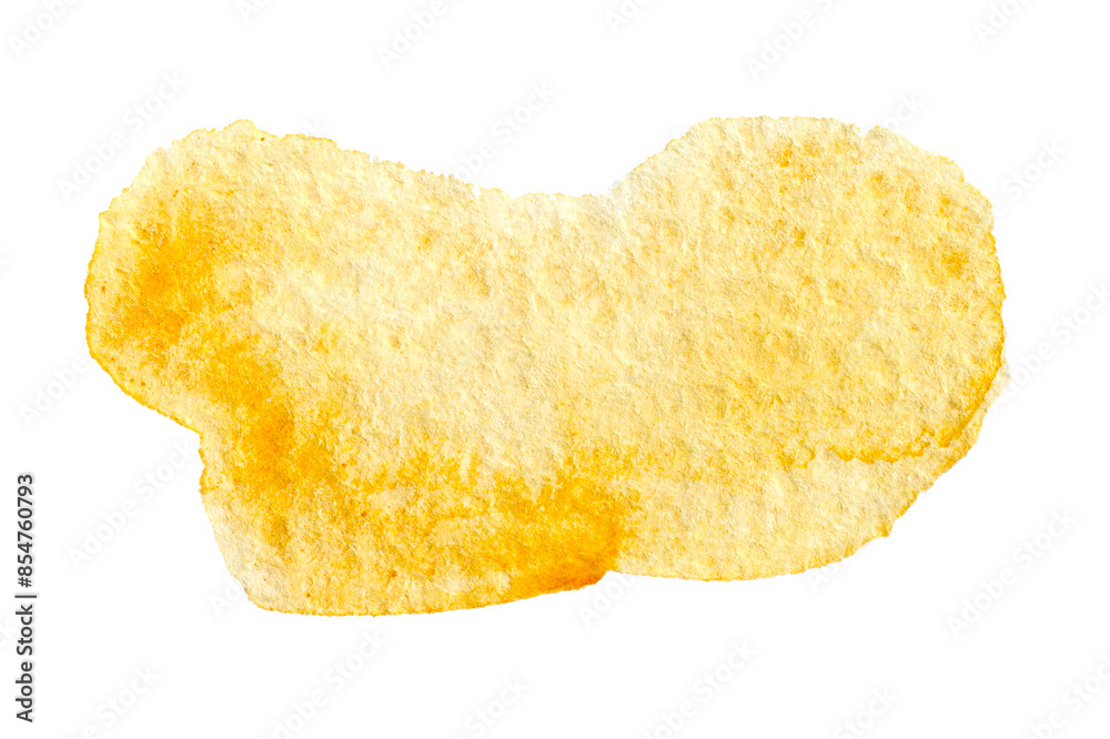 light translucent gold acrylic brush strokes. text boxes yellow watercolor isolated on white background