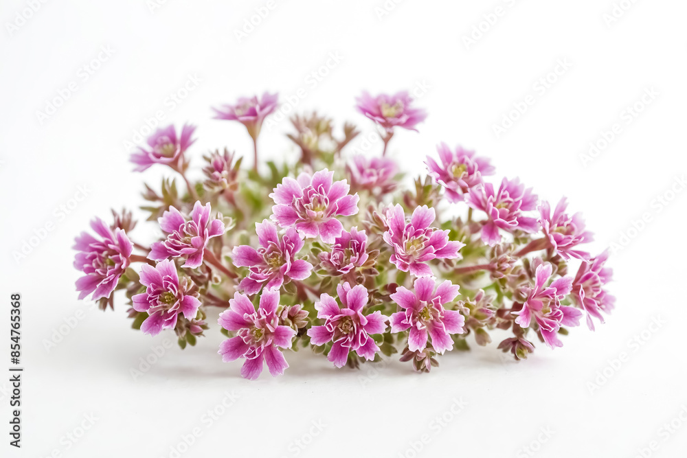 Pink Flowers Isolated on White Background Pink Flowers Isolated on White Background