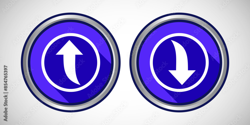 Download And Upload Arrow Icon Button Set Design Illustration Download And Upload Arrow Icon Button Set Design Illustration