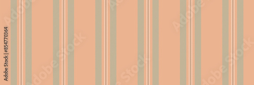 Eps10 background vertical seamless, dining vector pattern fabric. Picture texture textile lines stripe in orange and pastel colors.