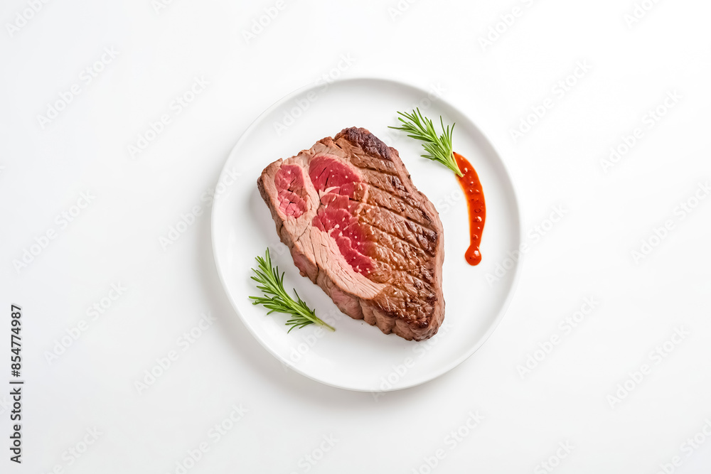 Grilled Steak with Rosemary and Red Sauce Grilled Steak with Rosemary and Red Sauce