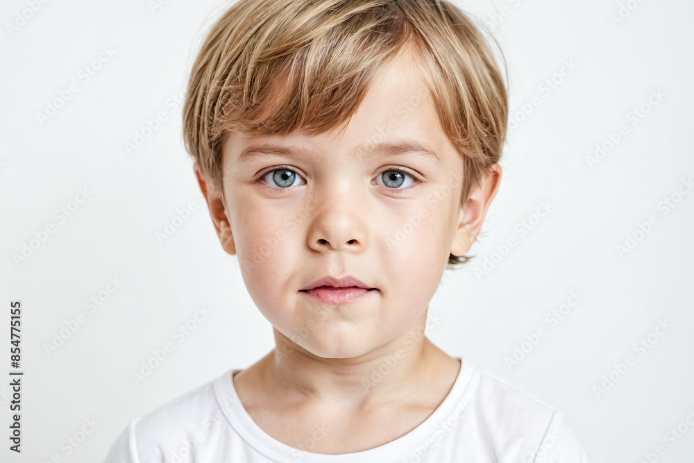 Portrait of a Young Boy with Blue Eyes Portrait of a Young Boy with Blue Eyes