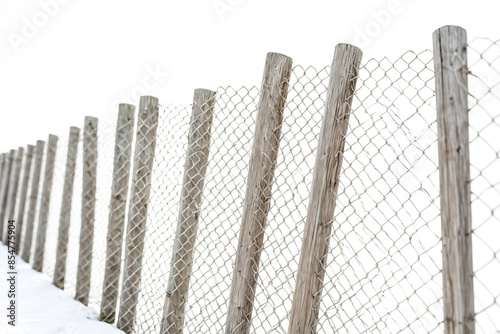Wooden Fence With Chain Link