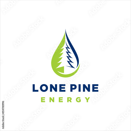 Energy company logo with elegant style design