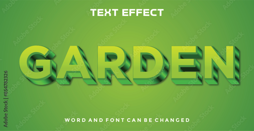 Garden editable text effect Garden editable text effect