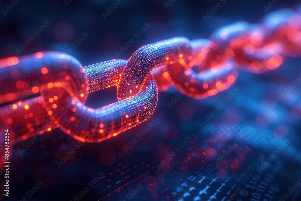 Obraz premium Transparent Legal Documentation Chains