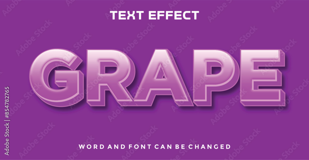 Grape editable text effect Grape editable text effect