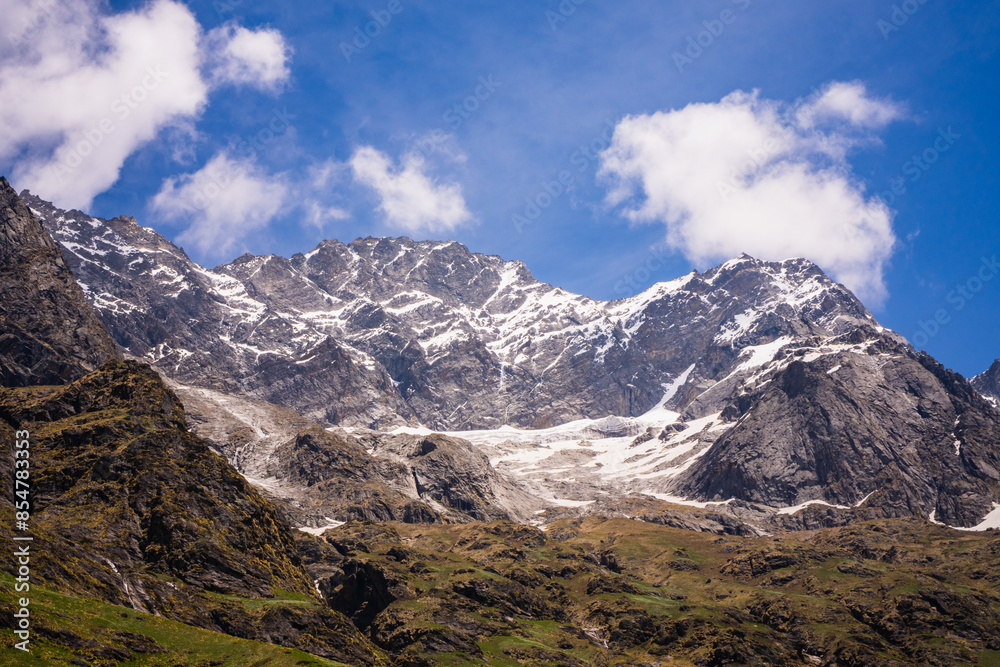 Valley of Flowers, Mountain Scapes of Himalayas in Chamoli Uttarakhand India Valley of Flowers, Mountain Scapes of Himalayas in Chamoli Uttarakhand India