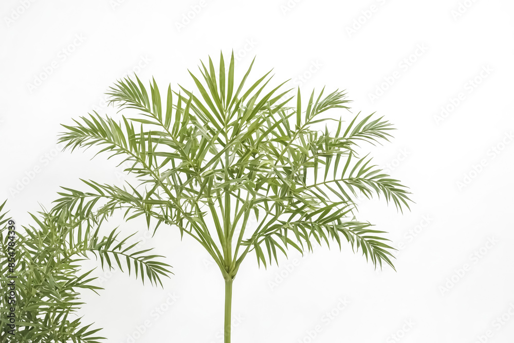 Tropical Palm Leaf Isolated on White Background Tropical Palm Leaf Isolated on White Background