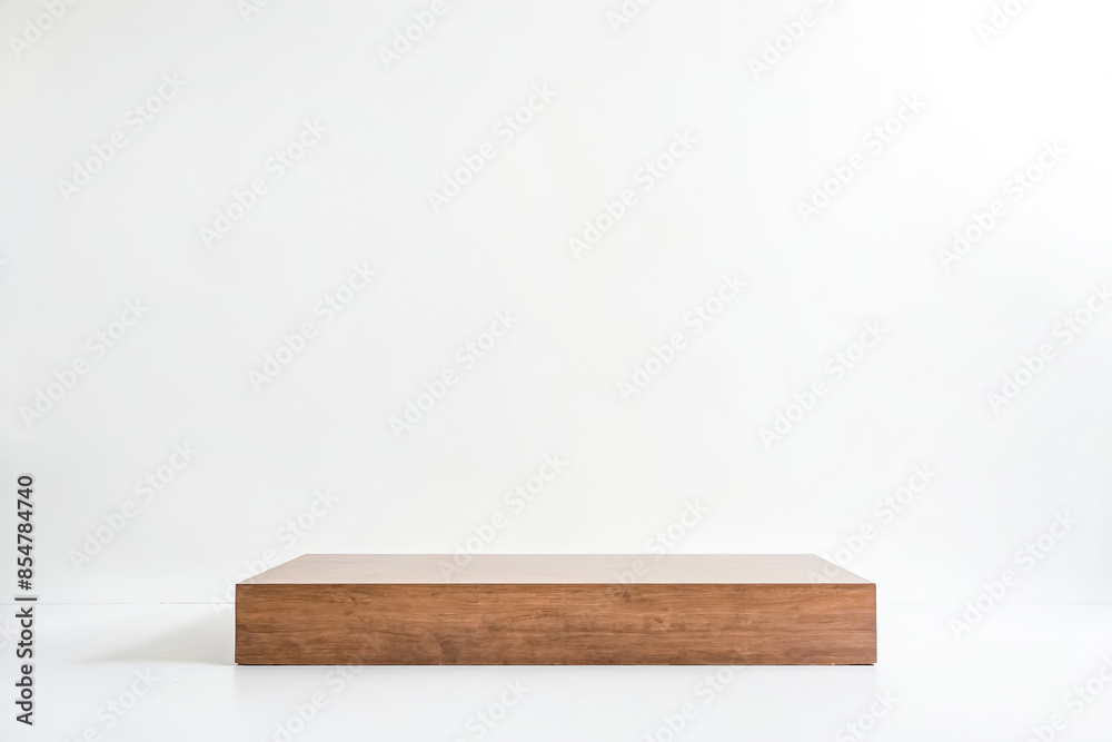 Wooden Platform on White Background Wooden Platform on White Background