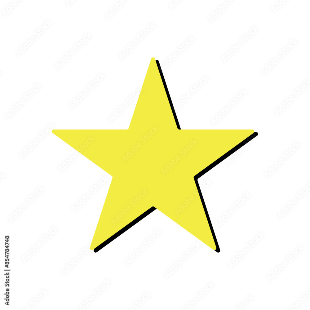 Yellow star vector flat icon for websites and graphic resources. Yellow star vector flat icon for websites and graphic resources.