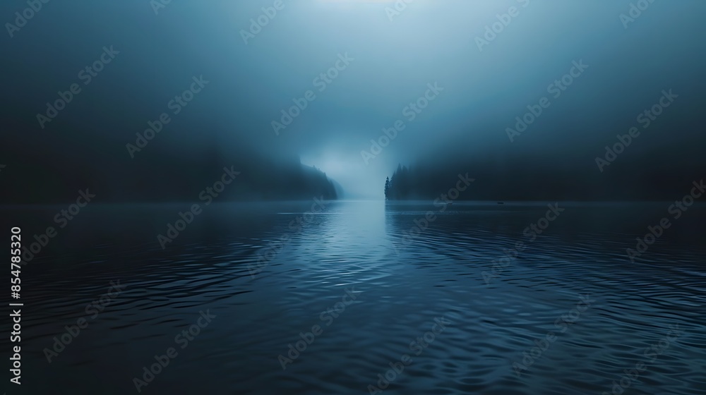 Mysterious Night by the Foggy Lake
Mysterious Night by the Foggy Lake