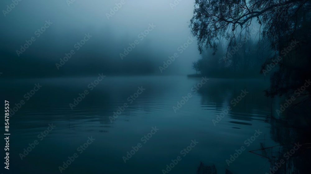 Mysterious Night by the Foggy Lake
Mysterious Night by the Foggy Lake