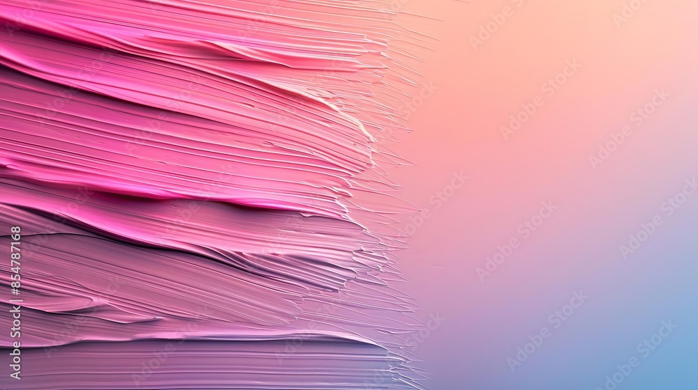 Fototapeta premium Abstract pink and blue paint strokes background.