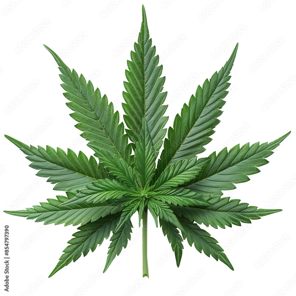 High-resolution images of vibrant green cannabis leaves isolated on a white background, highlighting the detailed and symmetrical structure of the plant's foliage for botanical or medicinal use.
High-resolution images of vibrant green cannabis leaves isolated on a white background, highlighting the detailed and symmetrical structure of the plant's foliage for botanical or medicinal use.