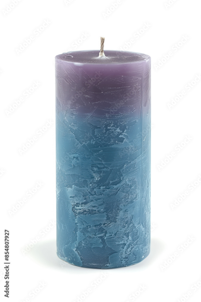 Artisan candle on a white background. Created with Generative AI technology. Artisan candle on a white background. Created with Generative AI technology.