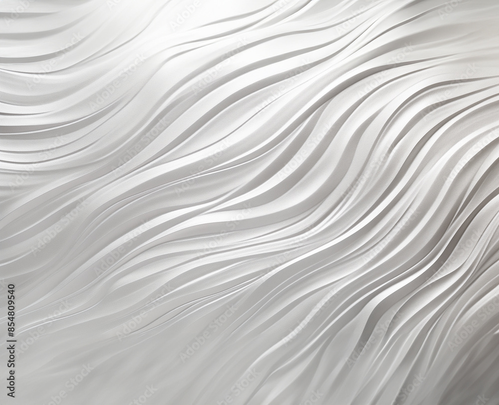 White silk or satin texture background, GenerativeAI. Closeup of Silver luxury fabric wallpaper