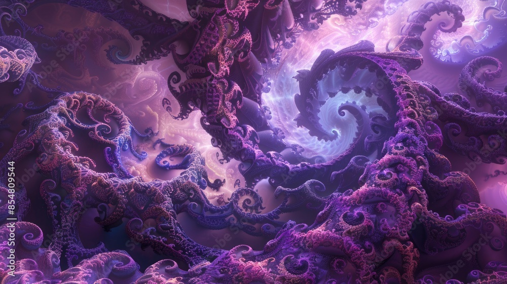 Enigmatic Elegance - Intricate Purple Fractal Design with Mesmerizing Patterns and Swirls | Digital Art Creation Enigmatic Elegance - Intricate Purple Fractal Design with Mesmerizing Patterns and Swirls | Digital Art Creation