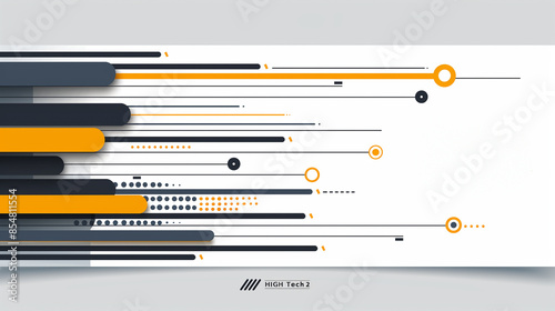 Black lines, circles on white background