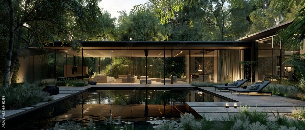 Secluded Luxury Haven: Exclusive Modern Home Surrounded by Lush Tropical Gardens Secluded Luxury Haven: Exclusive Modern Home Surrounded by Lush Tropical Gardens