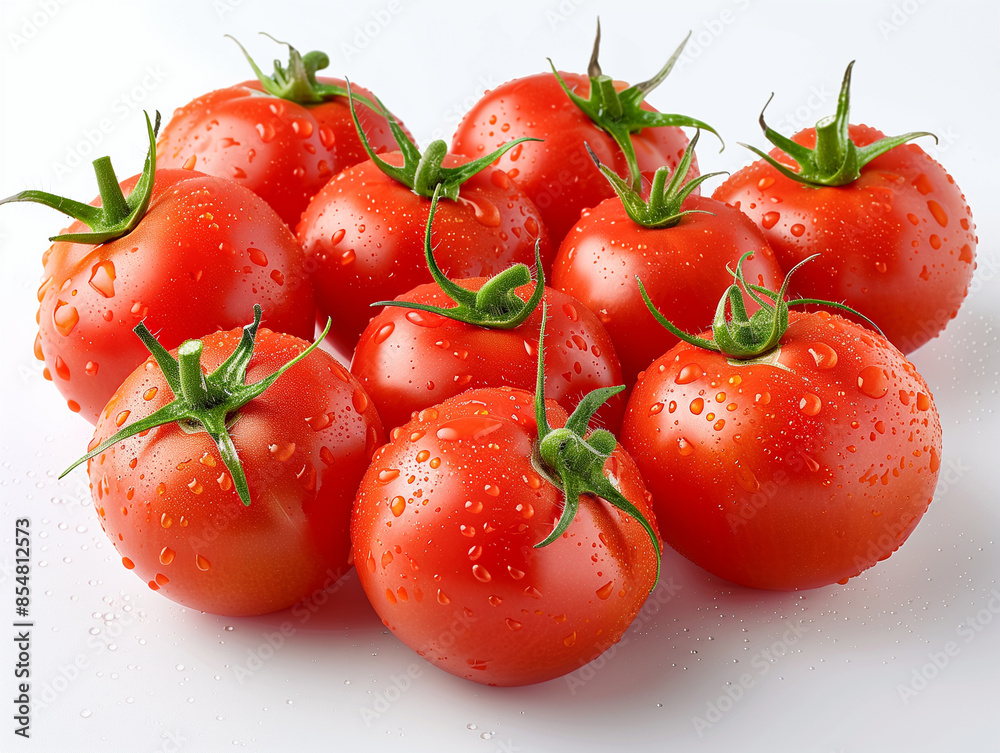 Pile of red juicy tomatoes Pile of red juicy tomatoes