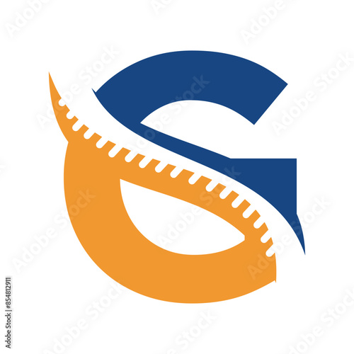 Spinal Logo combine with letter G vector template