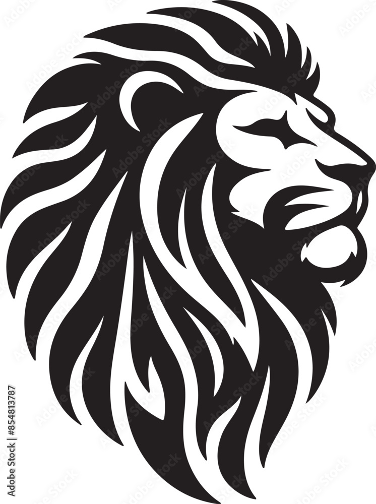 lion had silhouette vector style illustrator lion had silhouette vector style illustrator