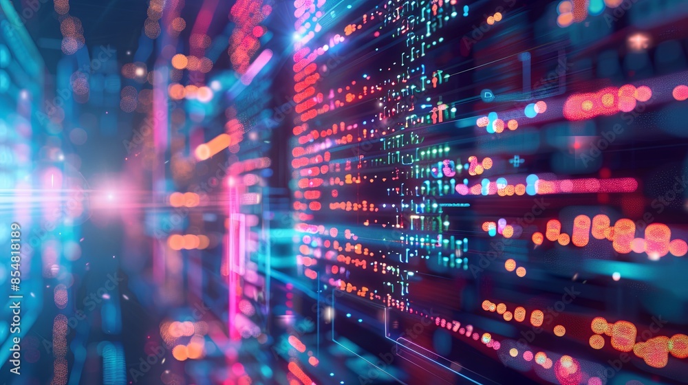 programming and code development abstract bright wallpaper